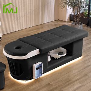 Table de massage thaï Salon thérapie par l'eau électrique shampooing lit tête japonaise Spa lits - Product Image 3