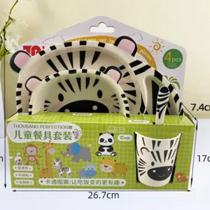 Wholesale Baby Tableware Dinnerware Sets Beauty Design Melamine Kids Dinner Set