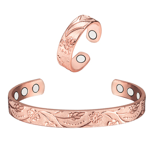 Pulsera de Cobre para Mujer Energinox, 99.9% Sólida, Hipoalergénica, Curativa, Terapia Magnética Pura - Product Image 1