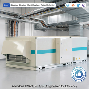 เครื่องปรับอากาศอุตสาหกรรม YESNCER สำหรับระบบ HVAC ที่มีอัตราการไหลของลมสูง ได้รับการรับรองมาตรฐาน CE จากผู้ผลิต พร้อมระบบทำความเย็นและความร้อนอย่างมีประสิทธิภาพ - Product Image 5