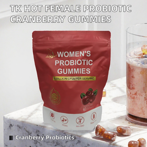Gummies Probiotiques TK pour Femmes Adultes, Saveur Canneberge, Soutien Immunitaire, 60 Unités, Sans Gluten, Véganes, Expédition Directe Usine - Product Image 2