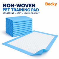 Vente en gros usine de tapis d'apprentissage jetables écologiques bleus pour chiens et chats, anti-fuites, pour la propreté des chiots