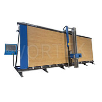 Scie à panneaux verticale PM6020A pour la découpe et le rainurage d'aluminium, de panneaux MDF et de bois massif, moteur 7 kW, haute précision