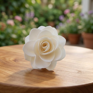 Eco-Friendly Sola Wood White Decorative Flowers <b>Reed</b> <b>Diffuser</b> Handmade 8cm Indoor Weddings Parties Bulk Gifts Wholesale Thailand - Product Image 2