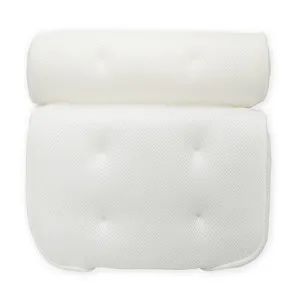 Hot Sales Home Bath Tub 3D Air Mesh Bath Rest Breathable Non Slip Spa BathとPillow 6 Suction Cups Bathtub Pillow