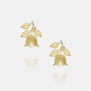 2025 Bestone Wholesale <b>Rose</b> Flower Earring and Pendant Necklace <b>Set</b> <b>Gold</b> Platinum Birth Month Flower Necklace for Girls Women - Product Image 4