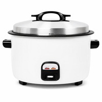 Cuiseur à riz commercial à tambour de 1250W-2900W avec 5 modèles de capacité et sélection de tension flexible