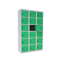 Système de casier numérique intelligent en acier Armoire de livraison de colis par la fenêtre intelligente à 18 portes