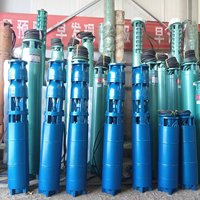 Pompe à essence éolienne submersible triphasée à haut rendement énergétique de 8 pouces 40 CV avec moteur de 22kW pompe de puits éolien en fonte dans un emballage en boîte
