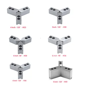 Standard Steel 6 Inch 3 Jaw Soft Jaw For Lathe Chuck Hydraulic Jaw Chuck Customizable