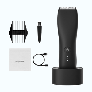 Recortador eléctrico de pelo de ingle para hombre, máquina de afeitar de bola higiénica, impermeable, en húmedo y seco - Product Image 1