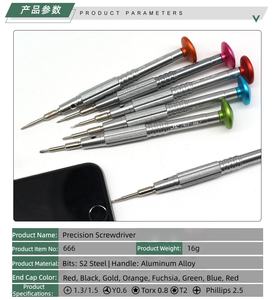 <span class=keywords><strong>Destornillador</strong></span> de Precisión Industrial, Duradero, de Acero S2, con Mango de Aluminio, Punta Magnética, Reparación de <span class=keywords><strong>iPhone</strong></span>, Puntas Multiusos de 1,5 mm, Pentalobe - Product Image 6