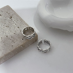 S925 Sterling Silver Cross Hollow <b>Open</b> <b>Ring</b> For Women Geometric Style Gift Jewelry - Product Image 1