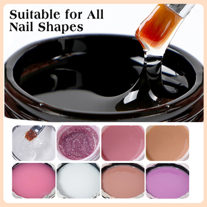 เจลต่อเล็บ <span class=keywords><strong>RS</strong></span> Nail OEM/ODM ปราศจากสาร HEMA และ TPO เจลเนื้อมูส 360 สีเจลลี่ สำหรับต่อเล็บแบบหนา เจลยูวีสำหรับต่อเล็บแบบไม่ต้องใช้ความร้อน - Product Image 5