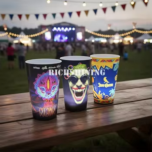 RICHSHINING Vaso LED con Logotipo Personalizado de 12/14/16 oz, Vaso de Cerveza con Iluminación Automática Activada por Agua para Servicio VIP en Bares - Product Image 6