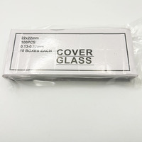 Microscope Slides Clear Glass 50 Pcs Frosted One End For Science Research Lab Use