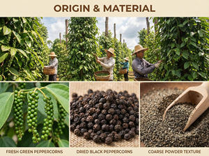 Poivre noir aromatique séché 100g, épices entières pour la fabrication de saucisses, assaisonnement en poudre, arôme intensificateur, expédition rapide - Product Image 4