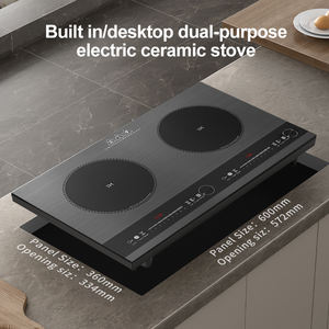 Placa de Inducción Eléctrica Integrada de Nuevo Diseño para Cocina, 110V 1500W, 2 Hornillas con Función de Olla Caliente y Panel de Vidrio de Grado Superior - Product Image 6