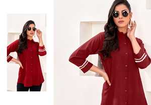 Camisa de mujer occidental de diseñador más vendida para oficina de damas y vestidos casuales disponibles a un precio asequible - Product Image 5