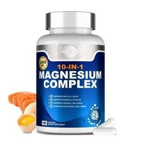 Capsules de complexe de magnésium 1000 mg par portion, végétaliennes, favorisent l'équilibre électrolytique, 120 unités - Product Image 5