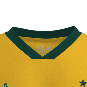 เสื้อเจอร์ซีย์ HEALY ลายพิมพ์ดิจิทัลสไตล์อเมริกันวินเทจ ระบายอากาศได้ดี แห้งเร็ว สีเหลืองเขียวเข้ม ลายดาว  ผ้าตาข่าย สำหรับฤดูร้อน - Product Image 4
