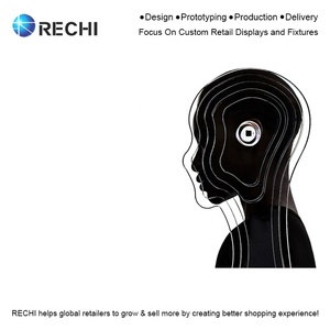 RECHI Custom Design and Manufacture Countertop Acrylic <strong>Headphone</strong> Display <strong>Stand</strong> Retail Merchandising Display Rack for <strong>Headphone</strong> - Product Image 5