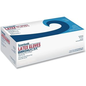 Gants de sécurité jetables Boardwalk 345XLCT en latex naturel, sans poudre, extra-larges, 4 2/5 mil, 1000/unité par carton - Product Image 3