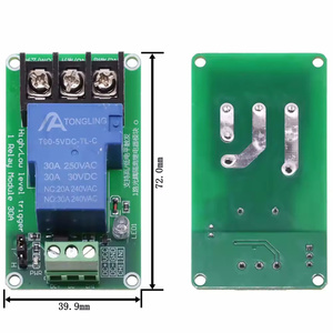 5V 12V 24V admite 30A con aislamiento optoacoplador disparador Alto y Bajo con riel de guía 1 vía <span class=keywords><strong>2</strong></span> módulo de relé de 4 canales - Product Image 3