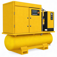 Compresseur d'air industriel à vis rotatif 7,5KW 11KW 15KW à économie d'énergie PM VSD 4:1 avec moteur portable et sablage à deux étoiles