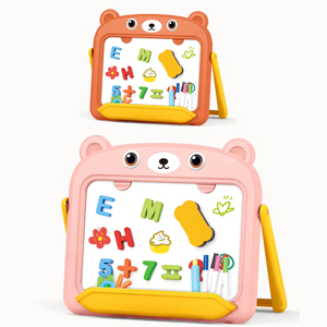 Tableau de <span class=keywords><strong>dessin</strong></span> double face en forme d'<span class=keywords><strong>ours</strong></span> pour enfants, jouet éducatif pour l'école, l'apprentissage et le <span class=keywords><strong>dessin</strong></span> - Product Image 1