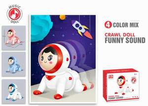 2023 eléctrico para bebé nueva operación inteligente de batería juguete inteligente <span class=keywords><strong>robot</strong></span> de vapor operado por baterías muñeca bailando juguetes para bebés - Product Image 6