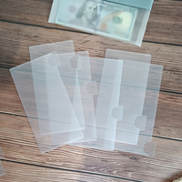 Pochettes de devises avec logo personnalisable 6 onglets Budget Cash Money Savings Binder Enveloppes transparentes givrées A6