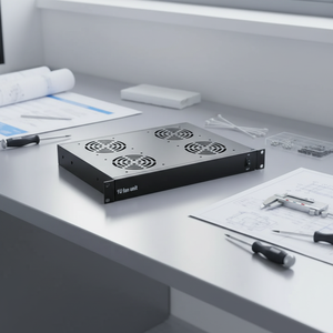 Rack de Enfriamiento 4Fans 1U para Servidor de Red, Personalizable OEM, Fuente de Alimentación Eléctrica de CC 220V 110V - Product Image 1