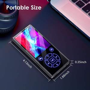 New Portable HiFi <b>MP3</b> <b>Player</b> 24 Inch Screen BT 50 Music <b>Player</b> with Voice Recorder FM Radio Long Battery Life - Product Image 4