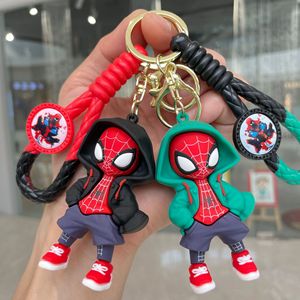 <span class=keywords><strong>Portachiavi</strong></span> con statuetta di Spider-Man in silicone, stile americano, accessorio trendy e cool per ragazzi, per zaini scolastici, chiavi dell'auto, macchine artiglio. - Product Image 2