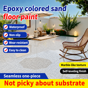 <span class=keywords><strong>Peinture</strong></span> époxy pour sols en béton, <span class=keywords><strong>peinture</strong></span> époxy pour sols en sable coloré, revêtement à séchage rapide, résistant aux taches - Product Image 2