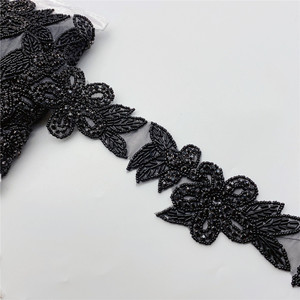 Strass di fiori di moda in ferro su cintura per abito da sposa abito da sera da sposa motivo a caldo con diamanti - Product Image 4