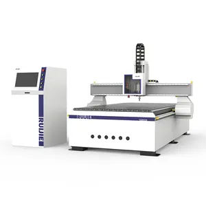 Ruijie hành động Chế biến gỗ 4D CNC với hệ thống camera CCD 4 trục CNC Router kim loại khắc kim loại máy cắt