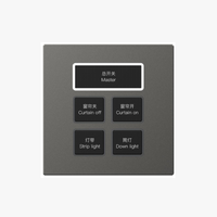 KNX/EIB Panneau d'interrupteurs de scène de maison intelligente à 2 touches Interrupteur en métal pour éclairage intelligent d'hôtel Panneau d'interrupteurs à bouton-poussoir