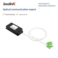 Interruptor Óptico Mecánico FSW Modelo 7202-OSW116 1x32/1x64 Cables de Fibra Gruesa Conectores SC/PC Óptico a Nivel de Micrón