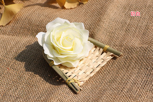SPR 100 pièces/lot Nouveauté Têtes de fleurs artificielles élégantes et vintage DIY Décoration murale de <span class=keywords><strong>fond</strong></span> de luxe pour mariage Multicolore - Product Image 6