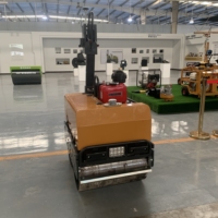 Rouleau Compacteur Vibratoire à Double Tambour Mini CE EPA Certifié à Haute Efficacité 500KG 600KG 800kg pour Béton, Sol et Asphalte