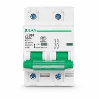 Interruptor Automático Miniatura (MCB) JLB67-125 de Alta Capacidad de Ruptura, 1P 2P 3P 4P, 10A-125A, 230/400V, 10kA, para Riel DIN, IEC60898