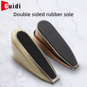 Butée <span class=keywords><strong>de</strong></span> <span class=keywords><strong>porte</strong></span> <span class=keywords><strong>coulissante</strong></span> silencieuse en alliage <span class=keywords><strong>de</strong></span> zinc, double face, antidérapante, texturée, en caoutchouc épaissi, réglable en hauteur - Product Image 5