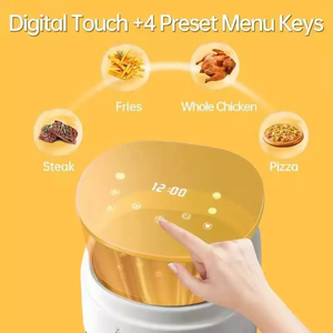 Friteuse à air 8L carrée moderne avec écran tactile multifonctionnelle, poêle à frire, appareil de cuisine en plastique pour la maison, four électrique, friteuse électrique - Product Image 4