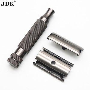 JDK <span class=keywords><strong>Double</strong></span> <span class=keywords><strong>Edge</strong></span> Blade <span class=keywords><strong>Razor</strong></span> Cinza Escuro Cromado Handle 5 Platinum Revestido para Uso do Corpo - Product Image 6