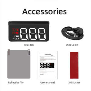 Système de navigation automobile avec affichage tête haute (HUD) OLIVER, compatible avec la connexion OBD 2 - Product Image 5
