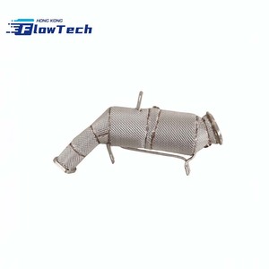 Tuyau de descente en acier inoxydable T304 à haut débit avec bouclier thermique pour Cadillac CT4 CT5 2.0T 2020-2025 - Product Image 6