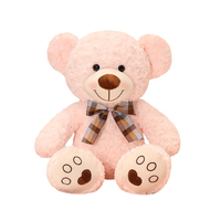 Vente en gros de vêtements de marque avec logo personnalisé peluche personnalisée nouveau design mignon ours en peluche marron jouet