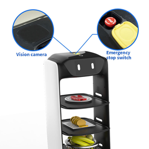 Robot automatique pour restaurants : livreur, serveur, accueilleur, ramasseur de vaisselle – Charge utile 30 kg, autonomie 10h, évitement d'obstacles autonome - Product Image 3